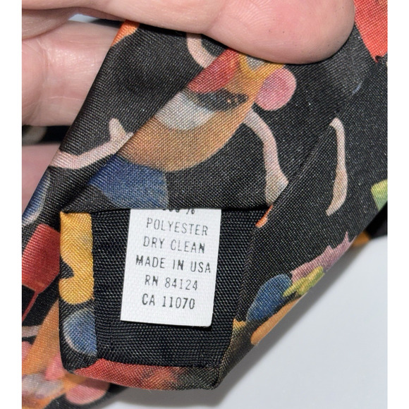 Mr Potato Head Tie Ralph Marlin 1995 Novelty 59” Long Made USA Necktie Toy Story - Picture 7 of 7